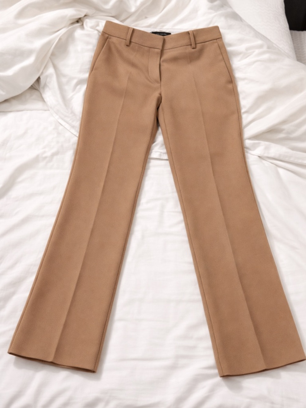 Ann Taylor Petite Sophia 2P Tan Work Trousers Straight Leg Office Pants
